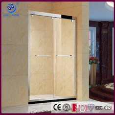 Najlepsze obwodnictwo przesuwane drzwi prysznicowe, 56-60 in. Width, 5/16 cala czyste szkło, Chrome wykończenie (KD5211)