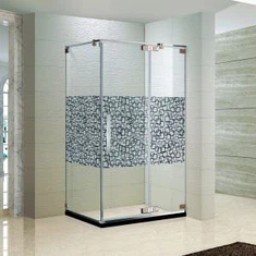 Prostokąta aluminiowa oprawa prysznicowa drzwi obrotowe