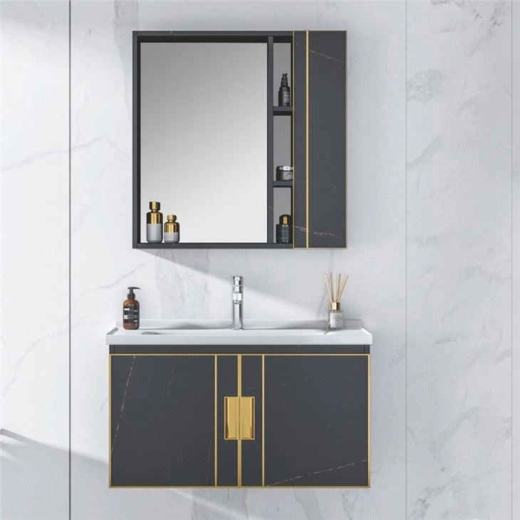 black vanity cabinet